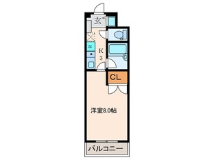 コンフォ－ト若園の物件間取画像